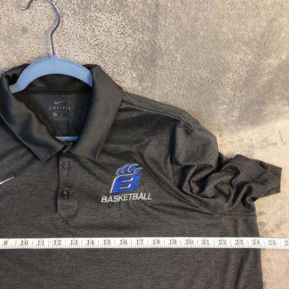Nike Dri-FIT Men's XL Short Sleeve Black Polo Shirt Basketball Logo CD7068-060 - Picture 10 of 10
